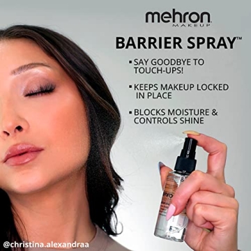 Mehron Makeup Barrier Spray for Long-Lasting Finish