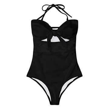 Stylish QINSEN Strapless High Waist Swimsuit for Women