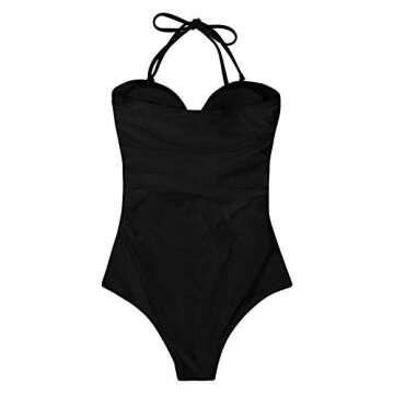 Stylish QINSEN Strapless High Waist Swimsuit for Women