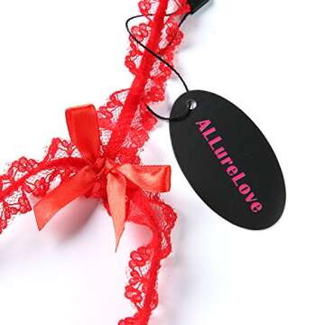 Plus Size Lingerie for Women Sexy One-Piece Teddy Valentine's Day Lingerie Bodysuit (Red,XL)