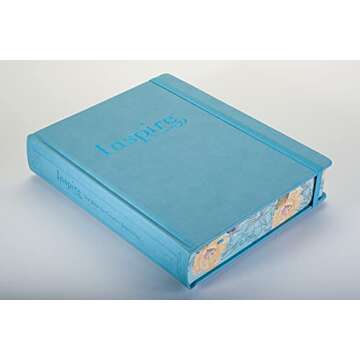 Tyndale NLT Inspire Bible (Large Print, Hardcover, Tranquil Blue): Journaling and Coloring Bible –...