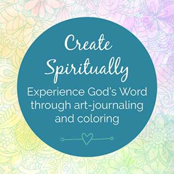 Tyndale NLT Inspire Bible (Large Print, Hardcover, Tranquil Blue): Journaling and Coloring Bible – Over 400 Scripture Illustrations to Color, Creative Bible Journal That Inspires a Connection with God