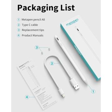 Metapen Pencil A8 for iPad - Tilt Sensitivity Stylus