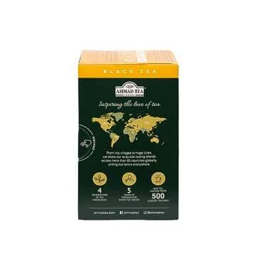 Ahmad Tea Black Tea, Peach And Passion Fruit Teabags, 20 ct (Pack Of 6) - Caffeinated And Sugar-Free