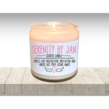 Serenity By Jan Scented Candle The Office Gift The Office TV Show Jan Levinson Funny Holiday Gift