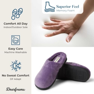 Comfortable Memory Foam Clog Slippers for Women