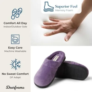 Comfortable Memory Foam Clog Slippers for Women