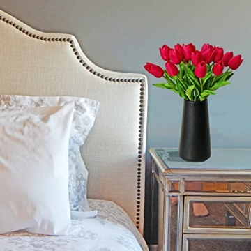 Mandy's Vibrant 20pcs Hot Pink Artificial Tulips for Every Occasion