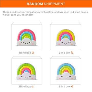 amezin Rainbow Night Light,0.5w Plug in Night Light for Kids, LED Dusk to Dawn Sensor Cute Nursery G...