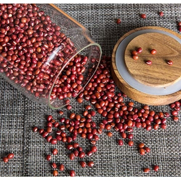 Keledz Airtight Glass Canister with Wood Lid 450ml