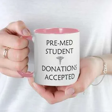 CafePress Pre Med Student Donations Accepted Mug 11 oz (325 ml) Ceramic Coffee Mug