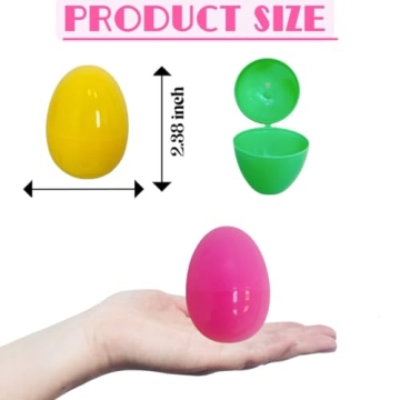 Bright Plastic Easter Eggs Assortment for Hunt Fun