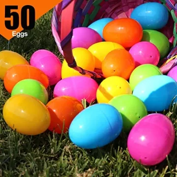 Bright Plastic Easter Eggs Assortment for Hunt Fun