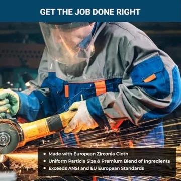 Benchmark Abrasives 4.5" Premium Zirconia Flap Discs 60 Grit