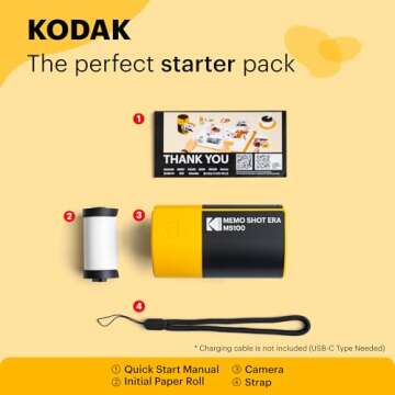 KODAK Memo Shot ERA Kids Instant Camera and Photo Printer