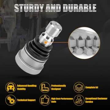 RANSOTO Upper and Lower Front Ball Joint Compatible with Polaris RZR 570 800 900 All Models Ranger Scrambler Sportsman Repace 7061220 7061187 7081505 7081580 7081666 7081924 42-1037 Front Ball Joints