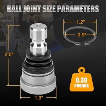 RANSOTO Upper and Lower Front Ball Joint Compatible with Polaris RZR 570 800 900 All Models Ranger Scrambler Sportsman Repace 7061220 7061187 7081505 7081580 7081666 7081924 42-1037 Front Ball Joints