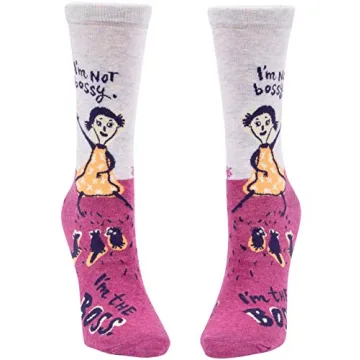 Funny Women's Crew Socks - I'm Not Bossy, I'm the Boss