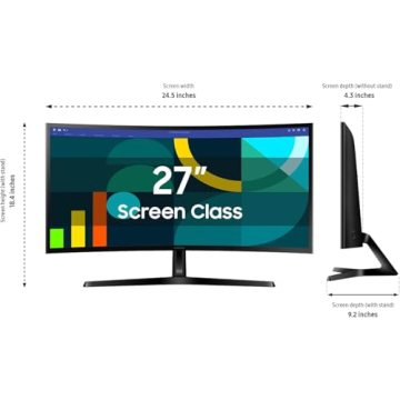Samsung 27" Curved FHD Monitor with Game Mode 100Hz
