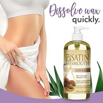 Satin Smooth Release Wax Residue Remover Oil - Post-Wax Treatment 16 oz