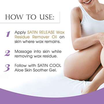Satin Smooth Wax Residue Remover Oil - 16 oz for Smooth Skin