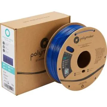 Polymaker PETG Filament 1.75mm, 1kg Strong PETG 3D Printer Filament Blue - PolyLite PETG Blue 3D Printing Filament 1.75mm, Dimensional Accuracy +/- 0.03mm, Print with Most 3D Printers