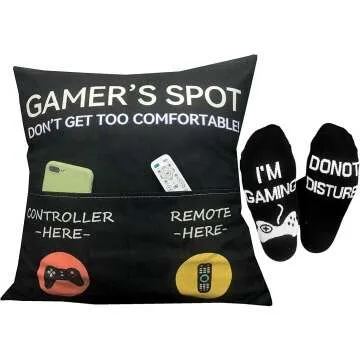 Perfect Gamer Gifts: Throw Pillows & Socks