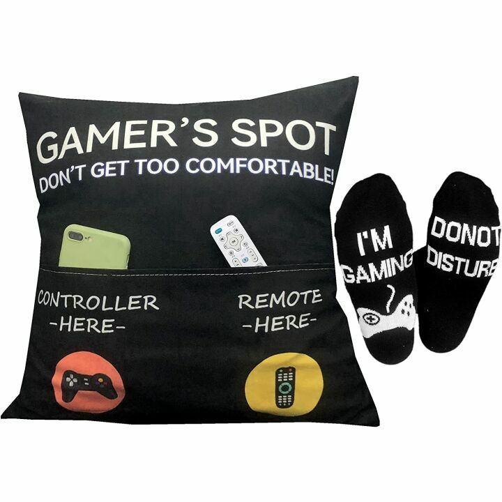Perfect Gamer Gifts: Throw Pillows & Socks