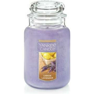 Lemon Lavender Scented Candle - 22oz Classic Jar