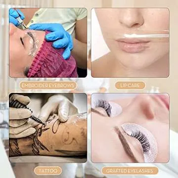 G2PLUS Eyebrow Plastic Wrap - 3 Pack Quality Film Rolls