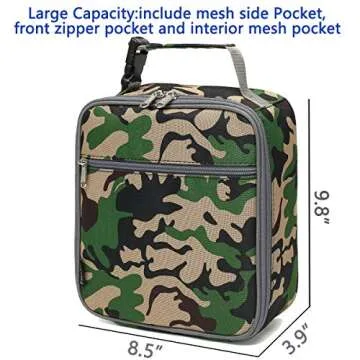 Durable FlowFly Kids Lunch Box for School and Outdoors