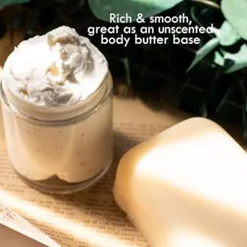 Raw Mango Butter - 100% Pure Mango Seed Butter - Natural Moisturizer for Skin and Hair - Use with Shea in DIY Body Butter, Lip Gloss, Lotion Bar and Soap Making, 8 oz Jar