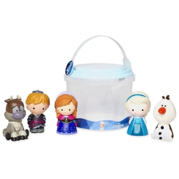 Disney Store Official Bath Set (Frozen) - Kids Bath Accessories with Beloved Disney Characters - Col...