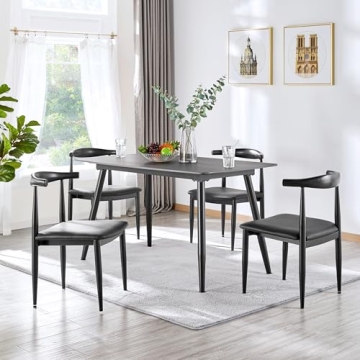 Stylish Yaheetech Mid Century Dining Chairs Set of 4