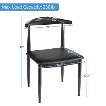 Stylish Yaheetech Mid Century Dining Chairs Set of 4