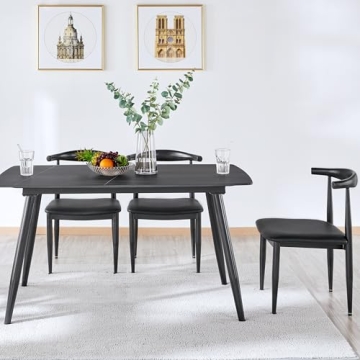 Stylish Yaheetech Mid Century Dining Chairs Set of 4