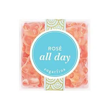 Sugarfina Rose All Day Gourmet Gummy Bears - 3.8oz Candy Cube