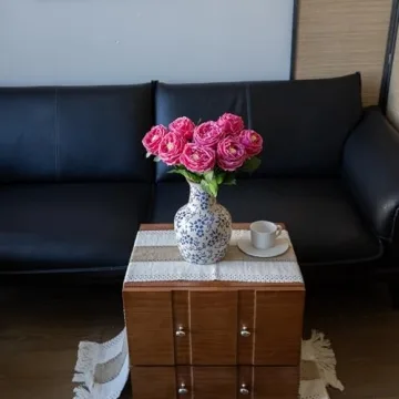 DUYONE Real Touch Fake Flowers for Home Decor