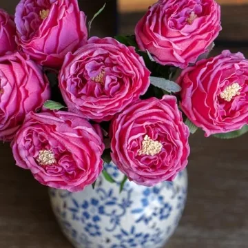 DUYONE Real Touch Fake Flowers for Home Decor