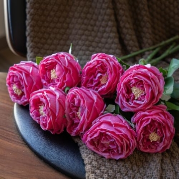 DUYONE Real Touch Fake Flowers for Home Decor