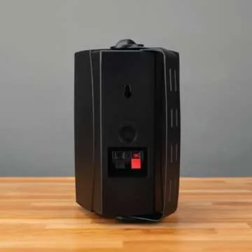 Dual Electronics 4" 3-Way High Performance Outdoor Indoor Speakers with Powerful Bass, Effortless Mounting Swivel Brackets, All Weather Resistance, Sold in Pair, LU43PB