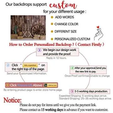 Allenjoy 7x5ft Cowboy Backdrop for Parties and Photography