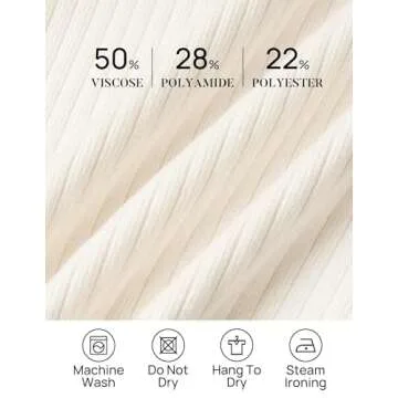 ZESICA Women's 2 Piece Outfits Set Casual Long Sleeve Knit Pullover Top and Wide Leg Pants Sweatsuit Lounge Sets,Cream,Large