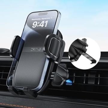 Universal 360° Rotation Car Phone Holder - Secure Metal Hook Clip