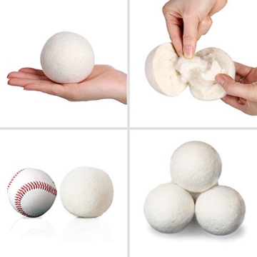 SnugPad XL Size Wool Dryer Balls - Eco-Friendly Laundry Solution