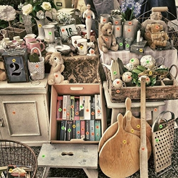 Brothersbox Garage Sale Stickers 1400pcs Neon Pricing Labels