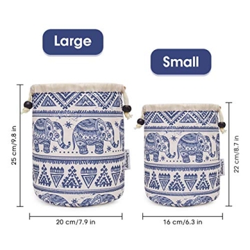 Large Waterproof Makeup Bag with Drawstring Closure for Travel