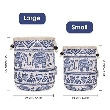 Large Waterproof Makeup Bag with Drawstring Closure for Travel