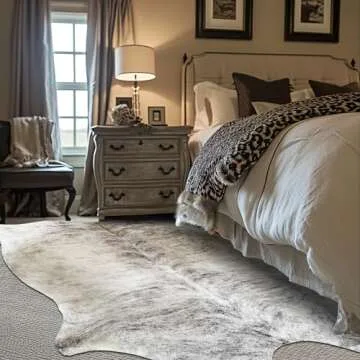 Jinchan Cowhide Area Rug 5x7 - Chic Home Decor