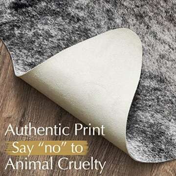 Jinchan Cowhide Area Rug 5x7 - Chic Home Decor